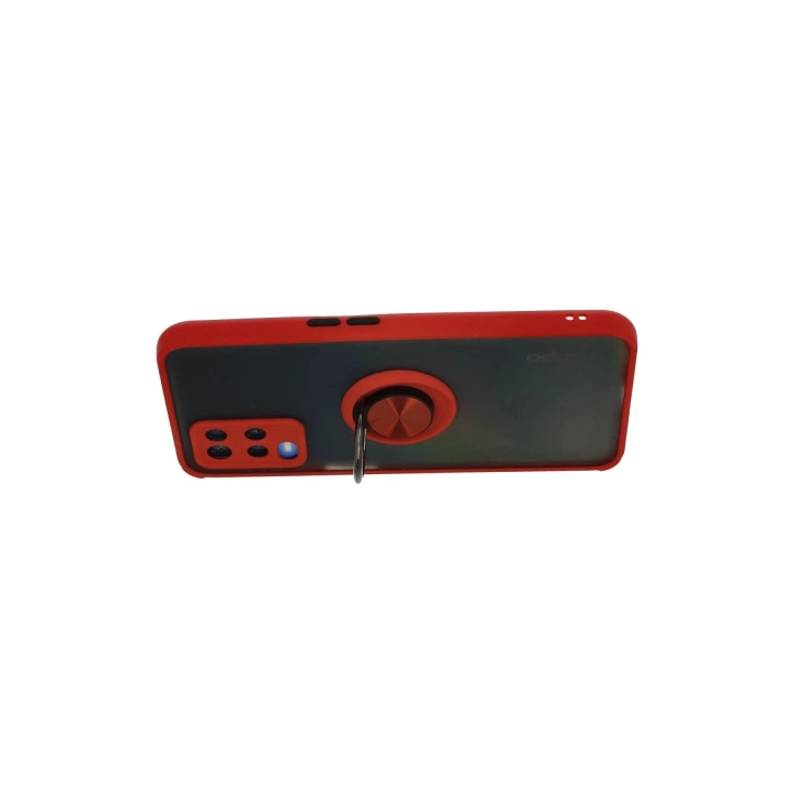 BFS  Oppo A54 4G Kılıf Montreal Yüzüklü Silikon Kapak - Kırmızı