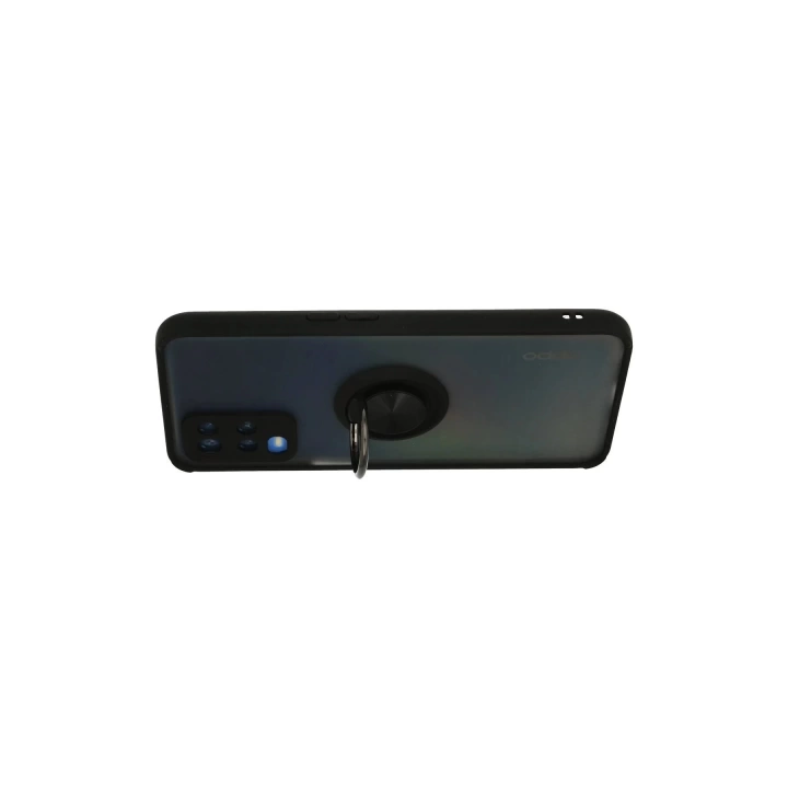 BFS  Oppo A54 4G Kılıf Montreal Yüzüklü Silikon Kapak - Siyah