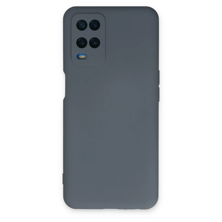 BFS  Oppo A54 4G Kılıf Nano içi Kadife Silikon - Gri