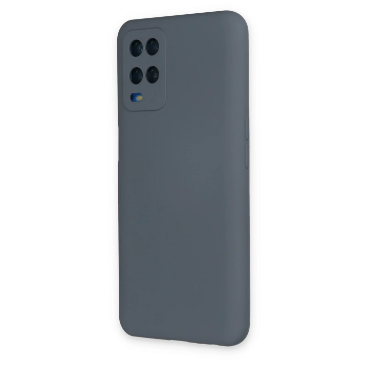 BFS  Oppo A54 4G Kılıf Nano içi Kadife Silikon - Gri