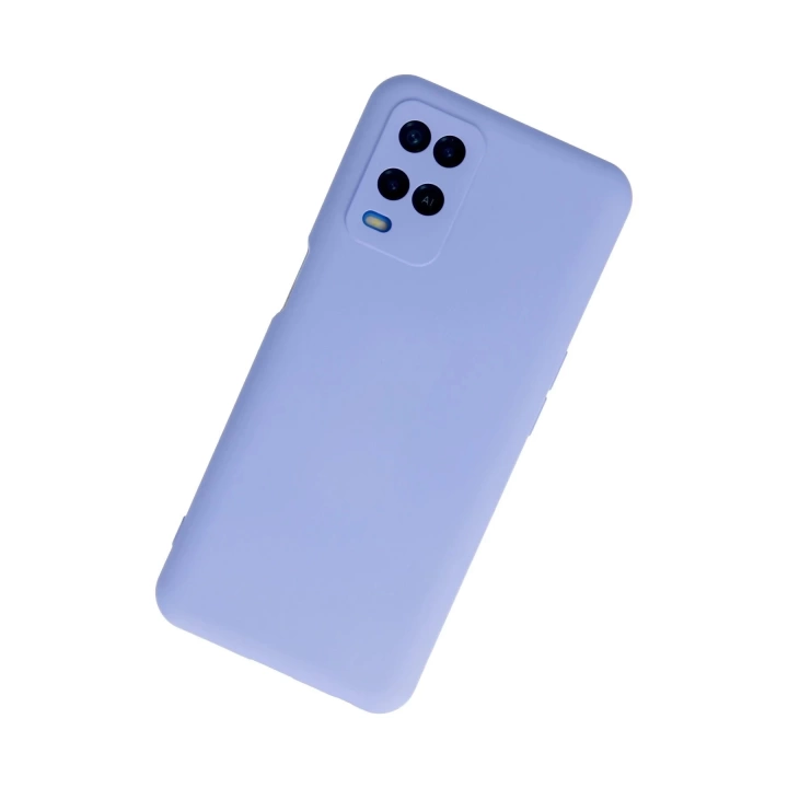 BFS  Oppo A54 4G Kılıf Nano içi Kadife Silikon - Lila