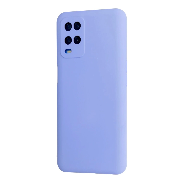 BFS  Oppo A54 4G Kılıf Nano içi Kadife Silikon - Lila