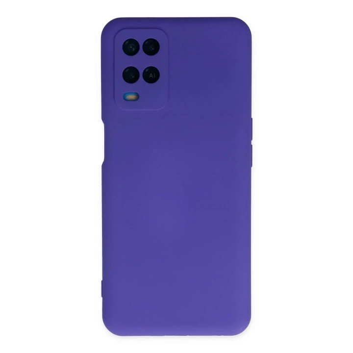 BFS  Oppo A54 4G Kılıf Nano içi Kadife Silikon - Mor