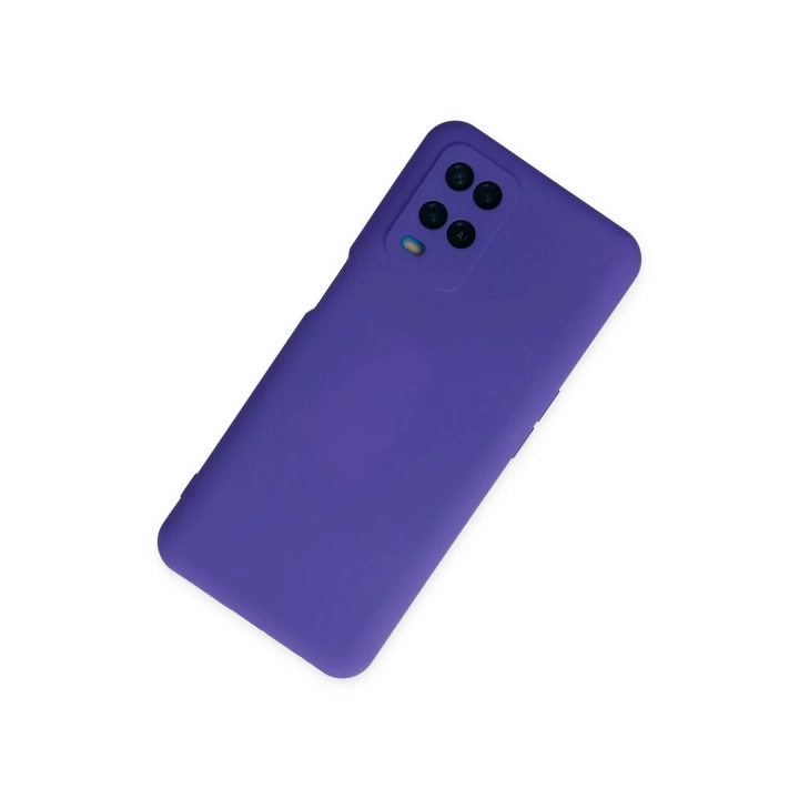 BFS  Oppo A54 4G Kılıf Nano içi Kadife Silikon - Mor