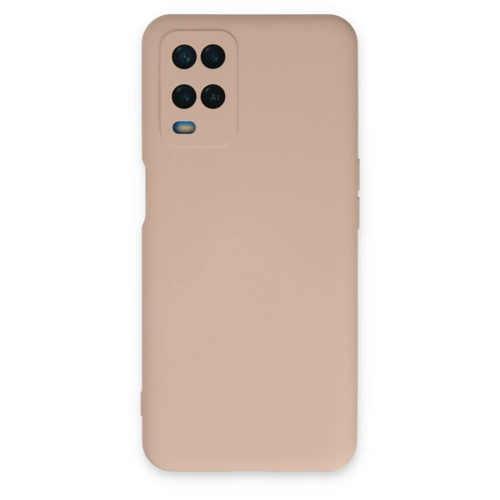 BFS  Oppo A54 4G Kılıf Nano içi Kadife Silikon - Pudra