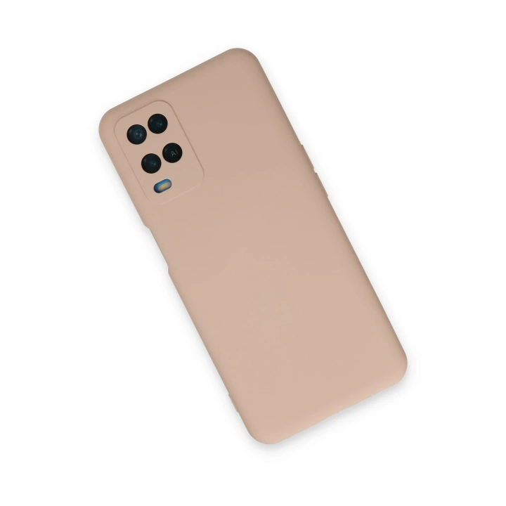BFS  Oppo A54 4G Kılıf Nano içi Kadife Silikon - Pudra