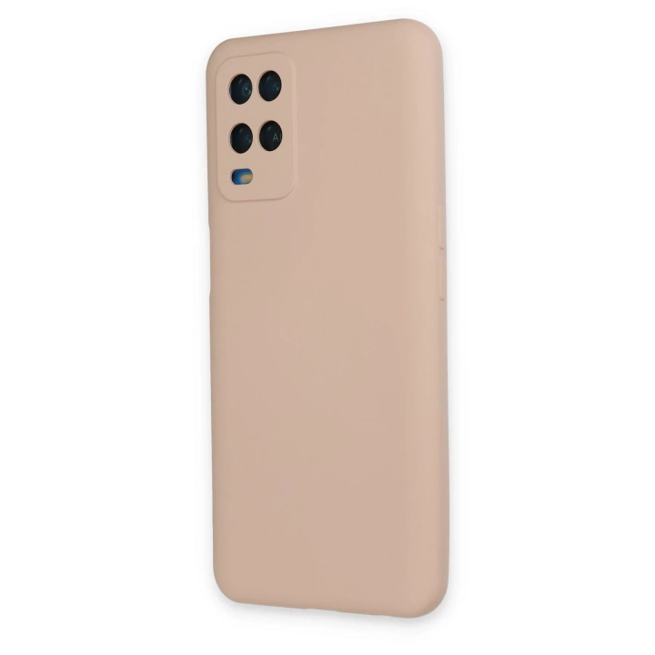 BFS  Oppo A54 4G Kılıf Nano içi Kadife Silikon - Pudra