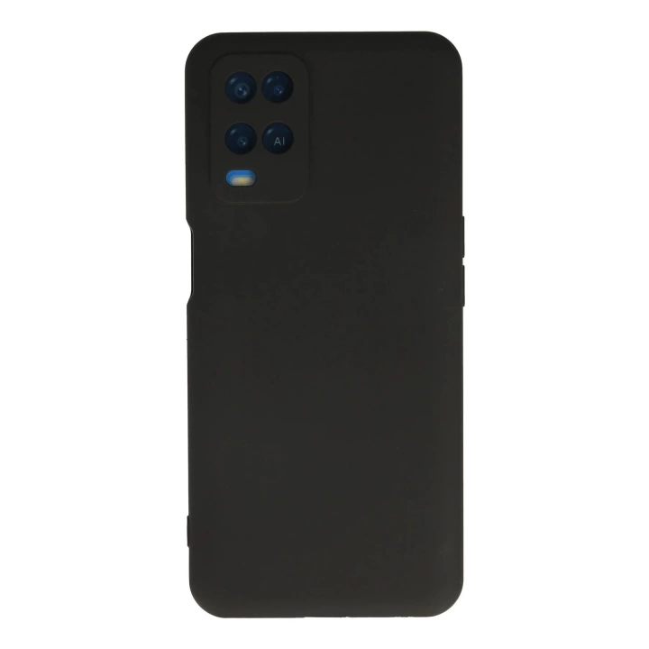 BFS  Oppo A54 4G Kılıf Nano içi Kadife Silikon - Siyah