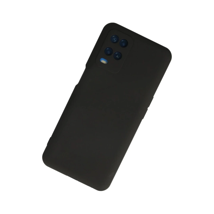 BFS  Oppo A54 4G Kılıf Nano içi Kadife Silikon - Siyah