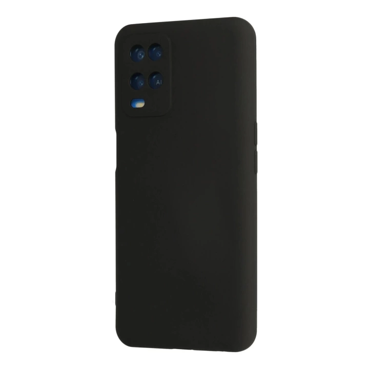 BFS  Oppo A54 4G Kılıf Nano içi Kadife Silikon - Siyah