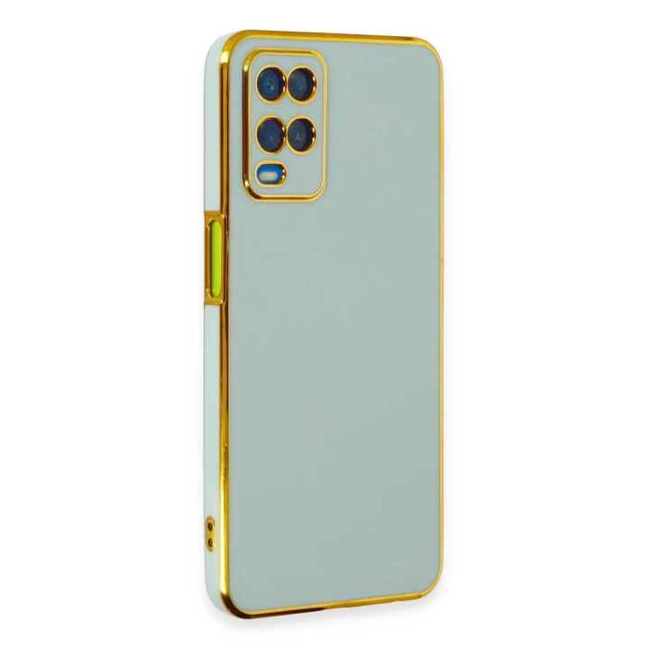 BFS  Oppo A54 4G Kılıf Volet Silikon - Açık Yeşil
