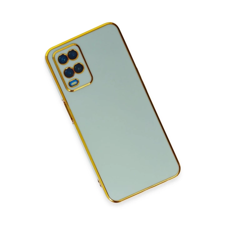 BFS  Oppo A54 4G Kılıf Volet Silikon - Açık Yeşil