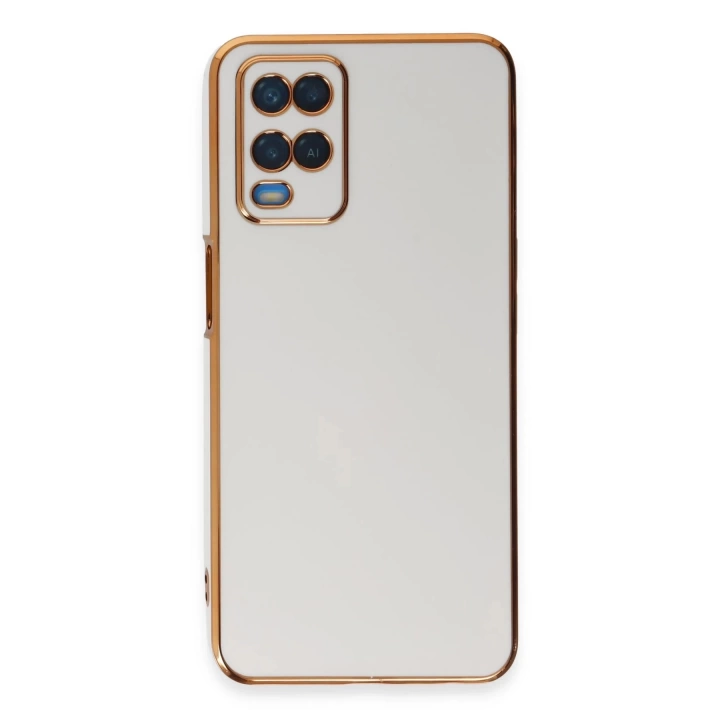 BFS  Oppo A54 4G Kılıf Volet Silikon - Beyaz