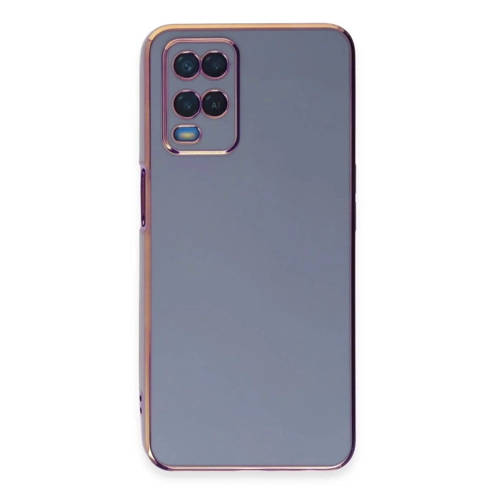 BFS  Oppo A54 4G Kılıf Volet Silikon - Mavi
