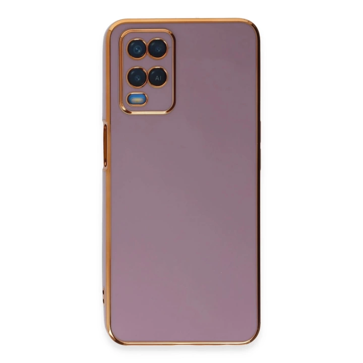 BFS  Oppo A54 4G Kılıf Volet Silikon - Mor