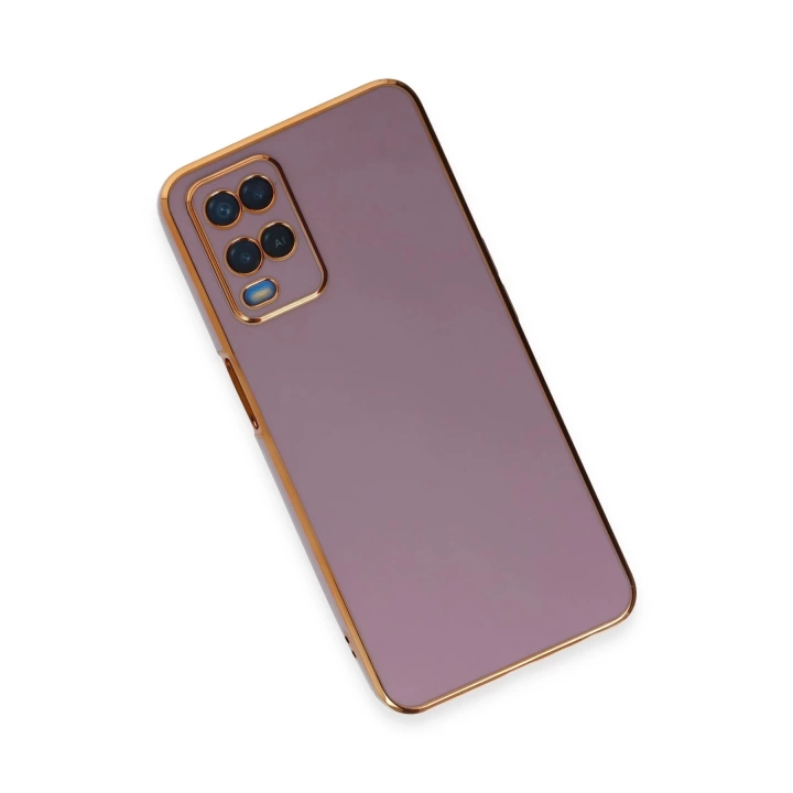 BFS  Oppo A54 4G Kılıf Volet Silikon - Mor