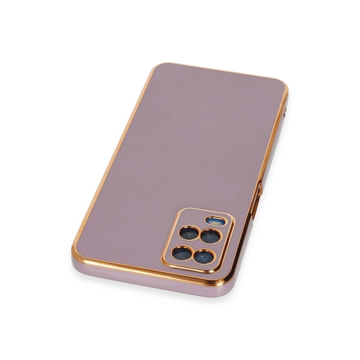 BFS  Oppo A54 4G Kılıf Volet Silikon - Mor
