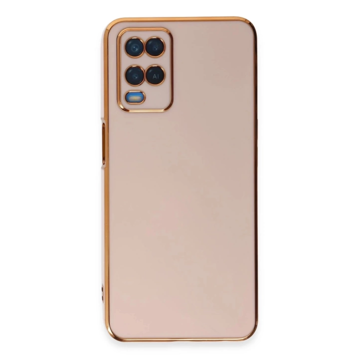 BFS  Oppo A54 4G Kılıf Volet Silikon - Pembe