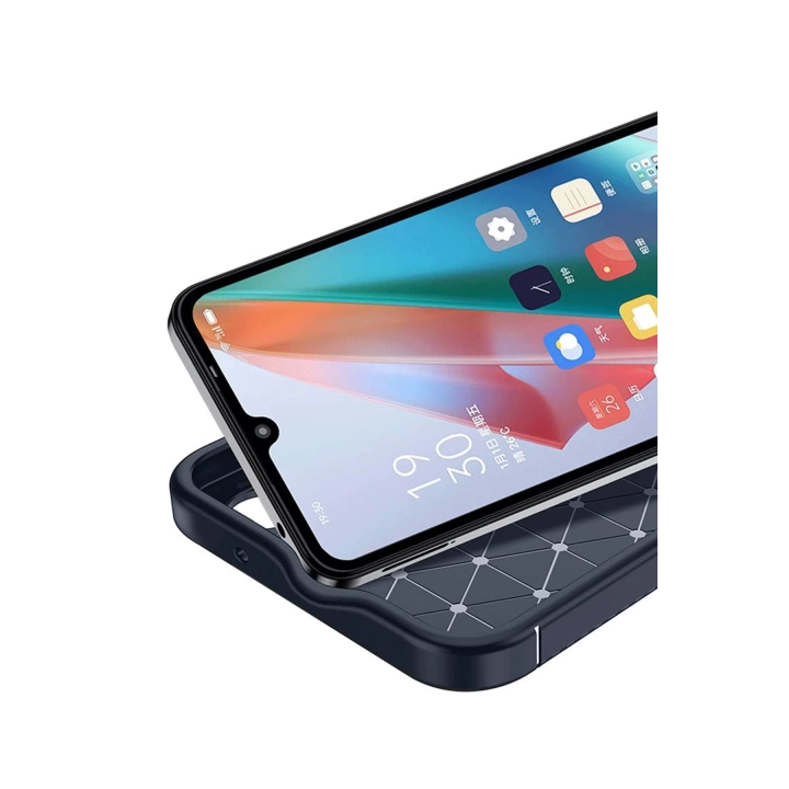 BFS  Oppo A60 Kılıf Auto Focus Karbon Kapak - Lacivert