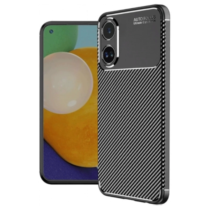 BFS  Oppo A60 Kılıf Auto Focus Karbon Kapak - Siyah