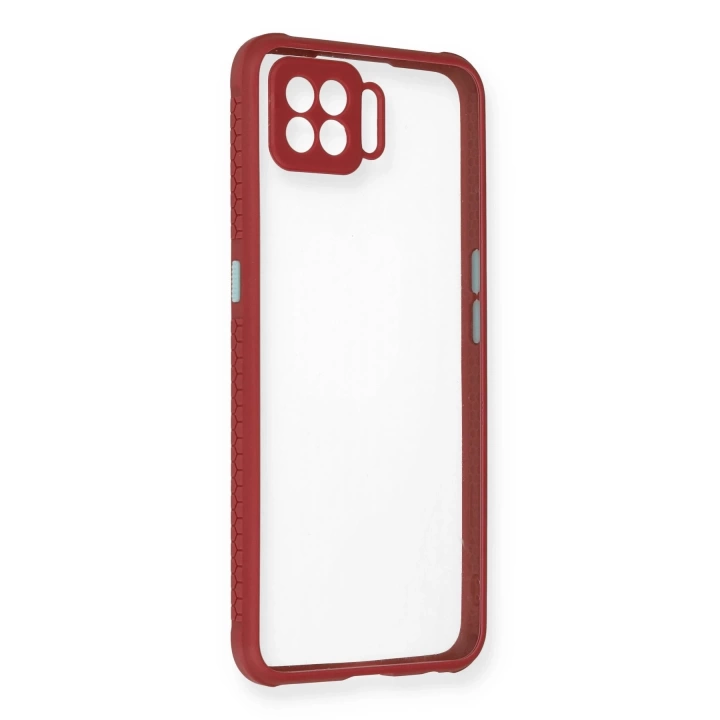 BFS  Oppo A73 Kılıf Miami Şeffaf Silikon - Fuşya