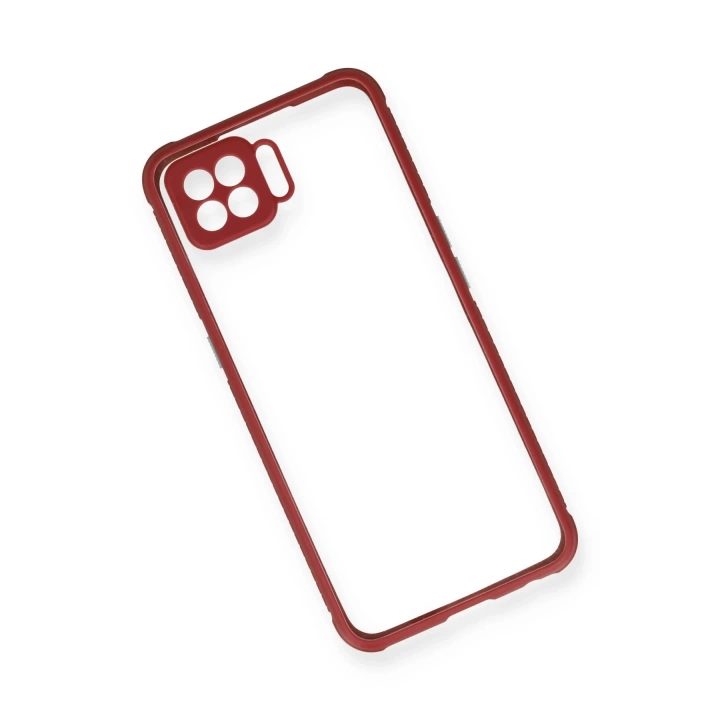 BFS  Oppo A73 Kılıf Miami Şeffaf Silikon - Fuşya