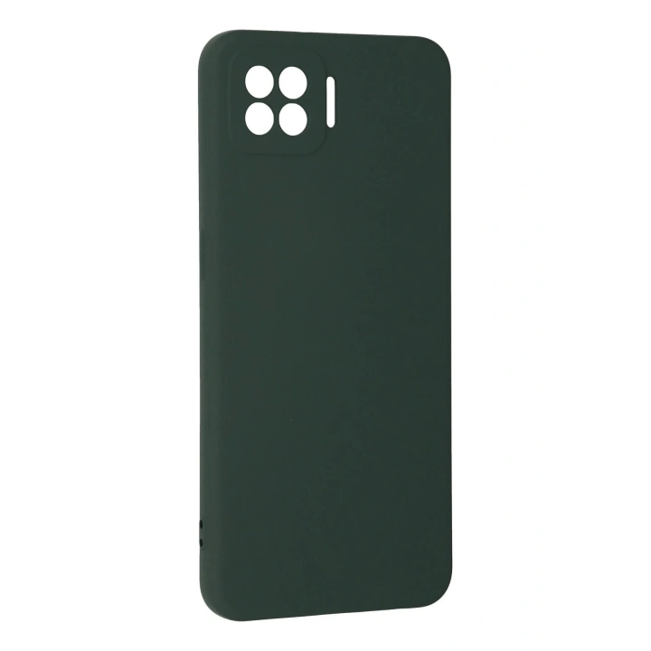 BFS Oppo A73 Kılıf Nano içi Kadife Silikon - Koyu Yeşil