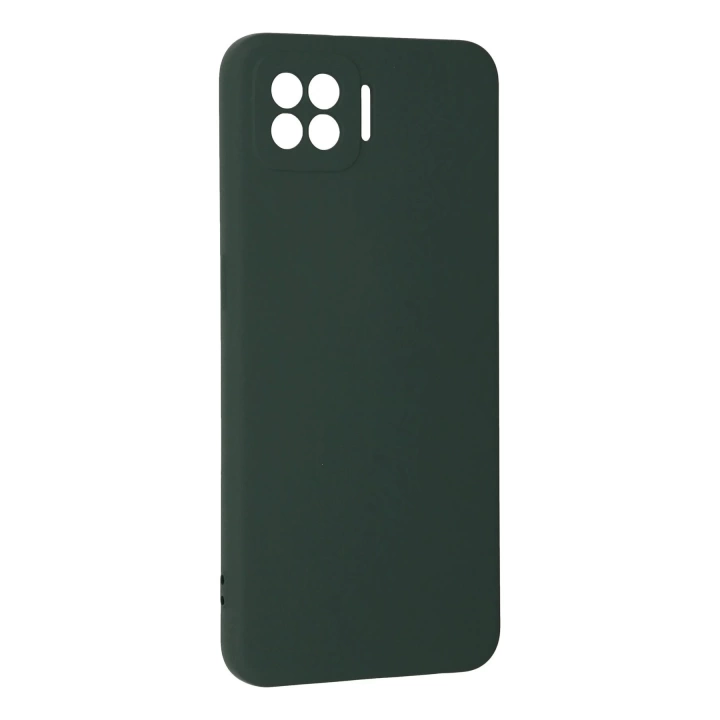 BFS  Oppo A73 Kılıf Nano içi Kadife Silikon - Koyu Yeşil