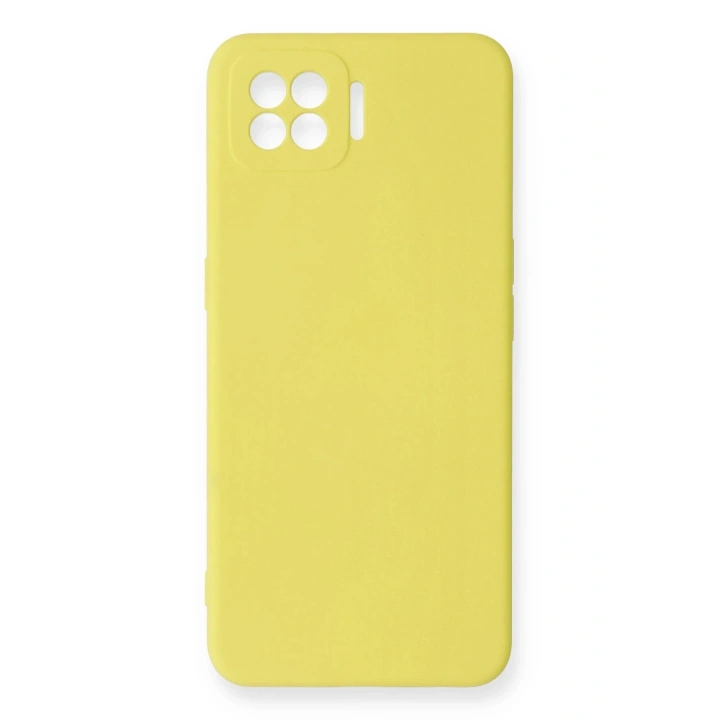 BFS Oppo A73 Kılıf Nano içi Kadife Silikon - Sarı