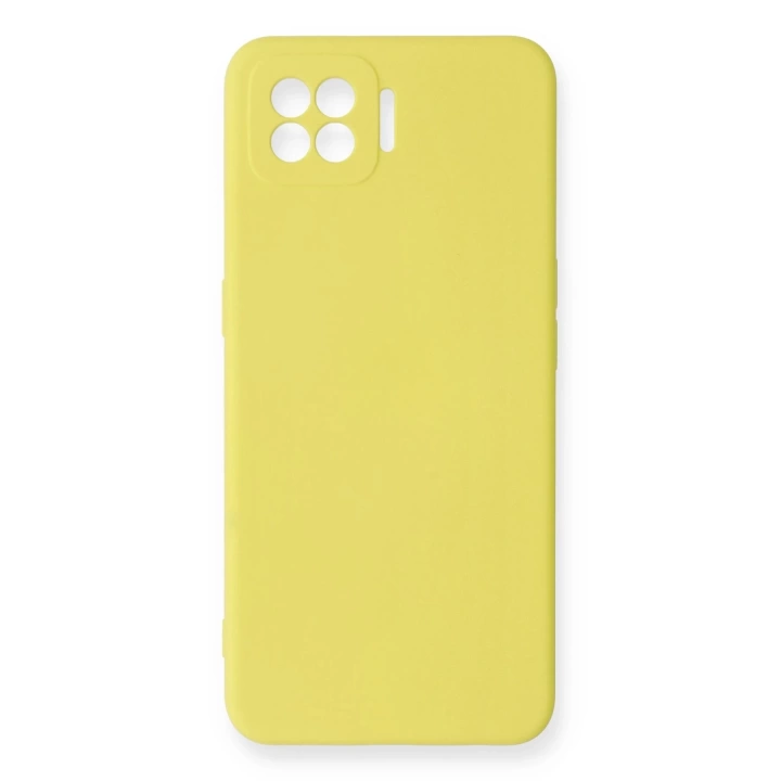 BFS  Oppo A73 Kılıf Nano içi Kadife Silikon - Sarı