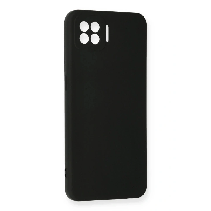 BFS Oppo A73 Kılıf Nano içi Kadife Silikon - Siyah