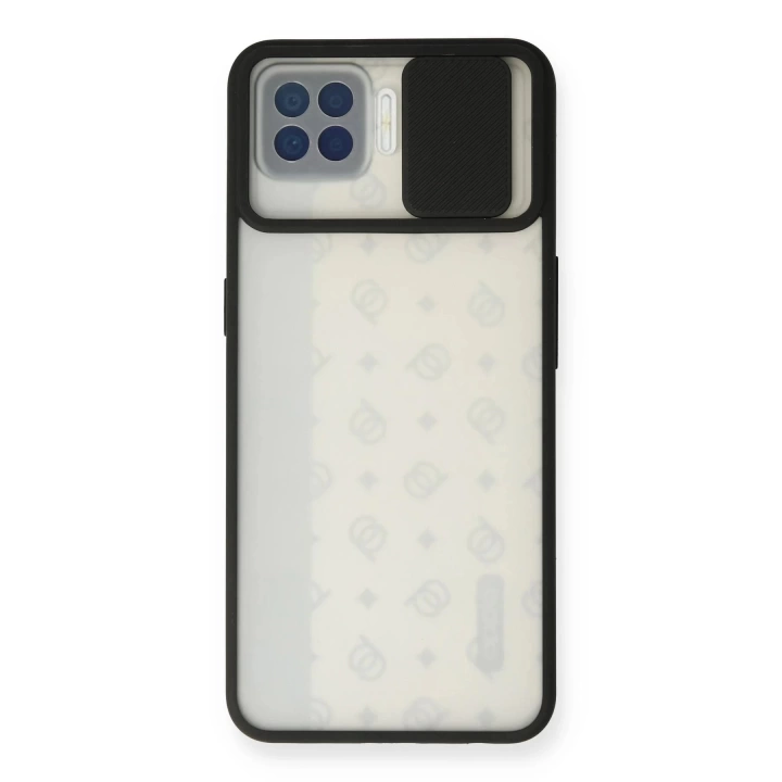 BFS  Oppo A73 Kılıf Palm Buzlu Kamera Sürgülü Silikon - Siyah
