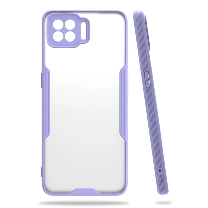 BFS  Oppo A73 Kılıf Platin Silikon - Lila