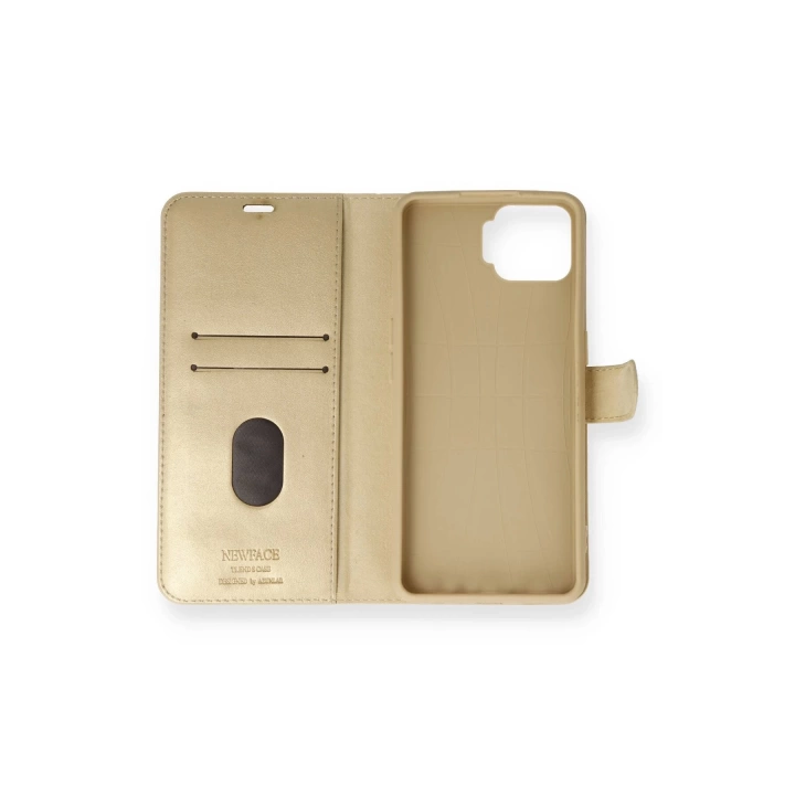BFS  Oppo A73 Kılıf Trend S Plus Kapaklı Kılıf - Gold