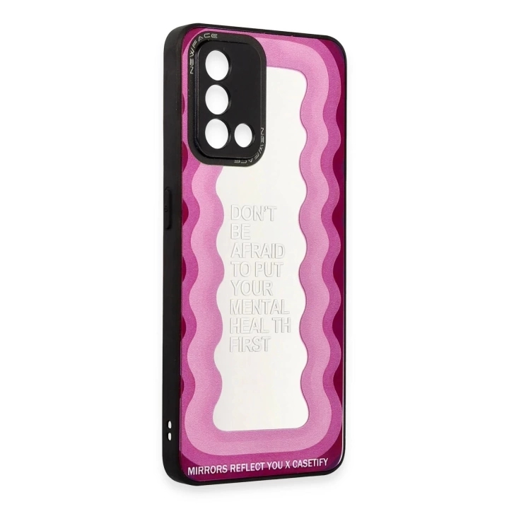 BFS  Oppo A74 4G Kılıf Mirror Desenli Kapak - Mirror - 11