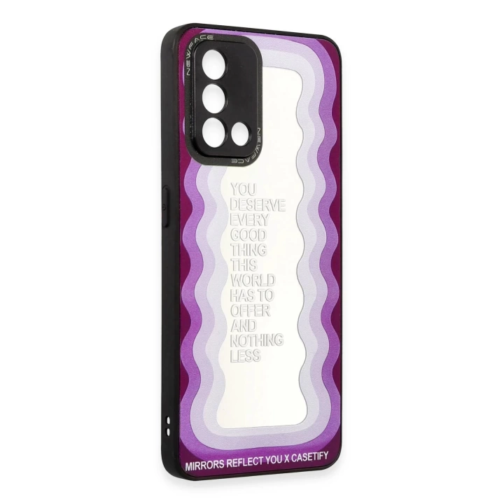 BFS  Oppo A74 4G Kılıf Mirror Desenli Kapak - Mirror - 5