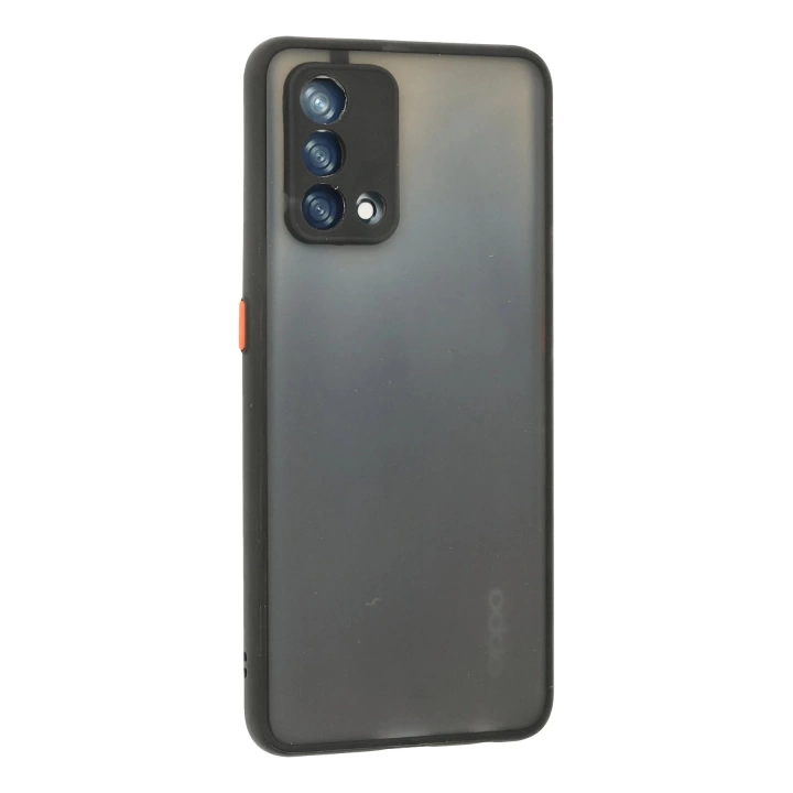 BFS  Oppo A74 4G Kılıf Montreal Silikon Kapak - Siyah