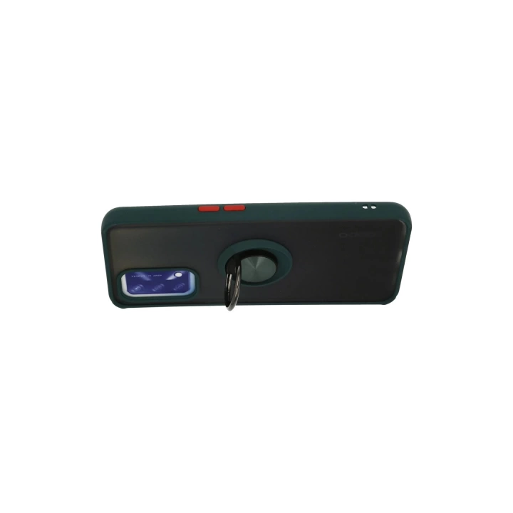 BFS  Oppo A74 4G Kılıf Montreal Yüzüklü Silikon Kapak - Yeşil