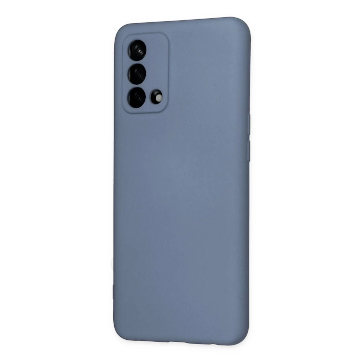 BFS  Oppo A74 4G Kılıf Nano içi Kadife Silikon - Gri