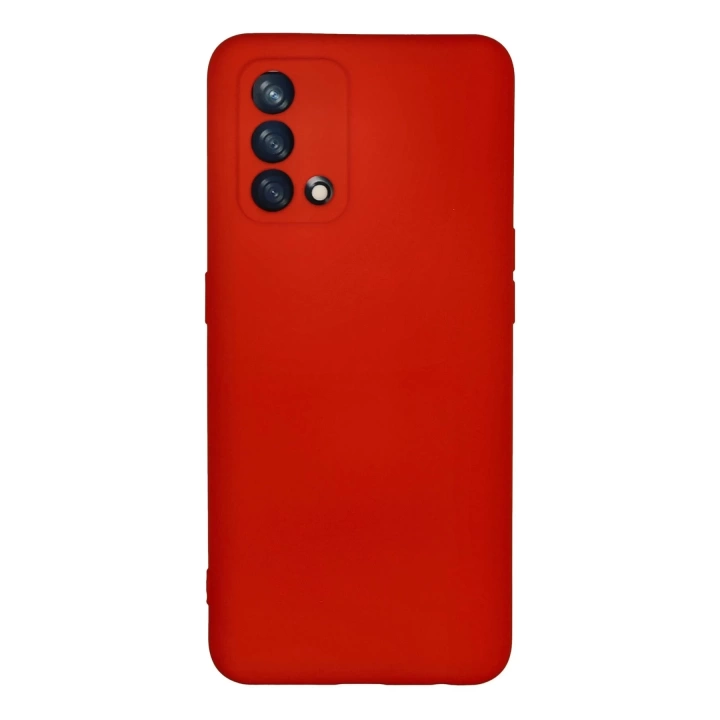 BFS  Oppo A74 4G Kılıf Nano içi Kadife Silikon - Kırmızı