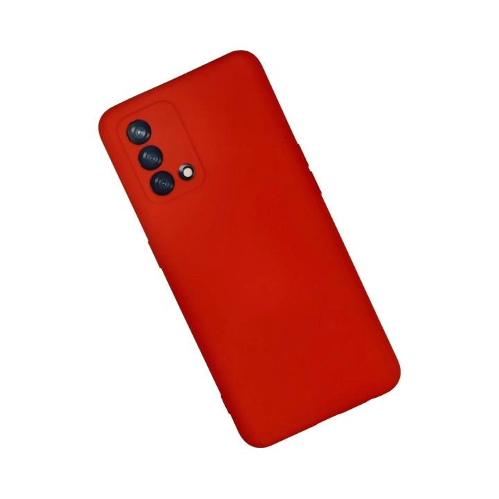 BFS  Oppo A74 4G Kılıf Nano içi Kadife Silikon - Kırmızı
