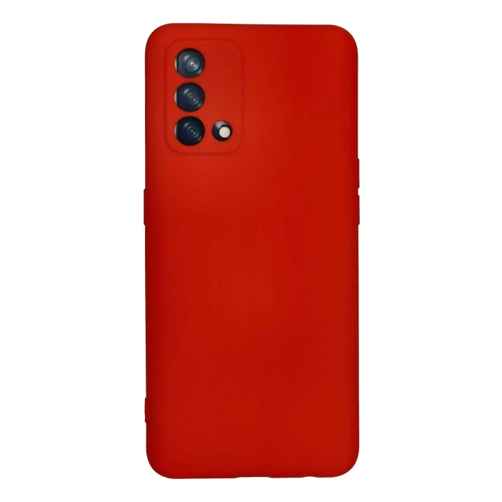 BFS  Oppo A74 4G Kılıf Nano içi Kadife Silikon - Kırmızı