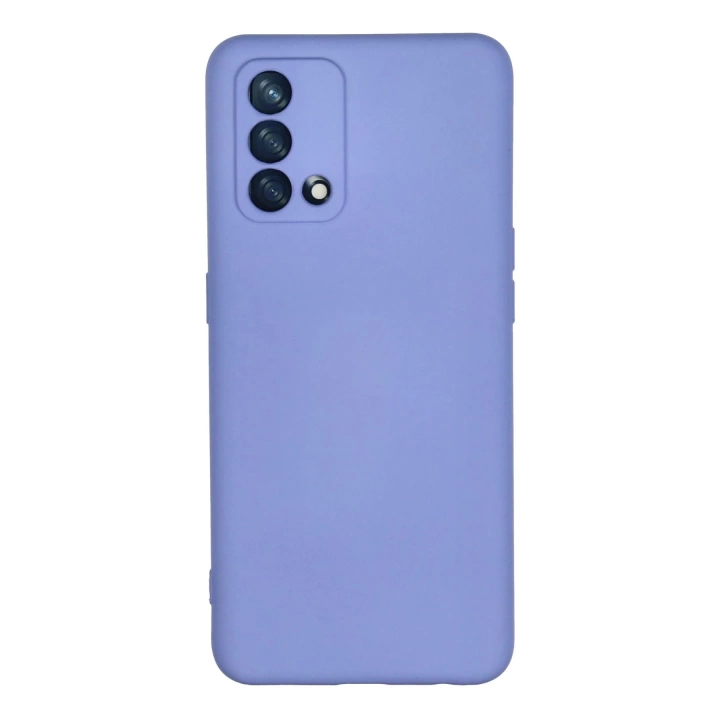 BFS  Oppo A74 4G Kılıf Nano içi Kadife Silikon - Lila