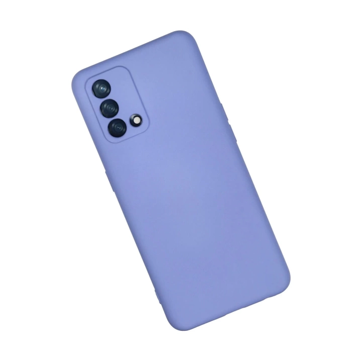 BFS  Oppo A74 4G Kılıf Nano içi Kadife Silikon - Lila