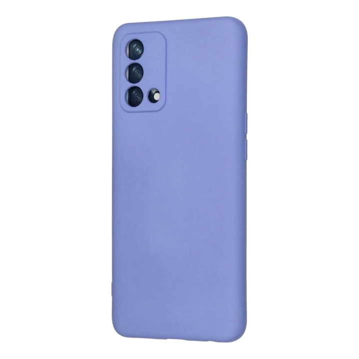 BFS  Oppo A74 4G Kılıf Nano içi Kadife Silikon - Lila