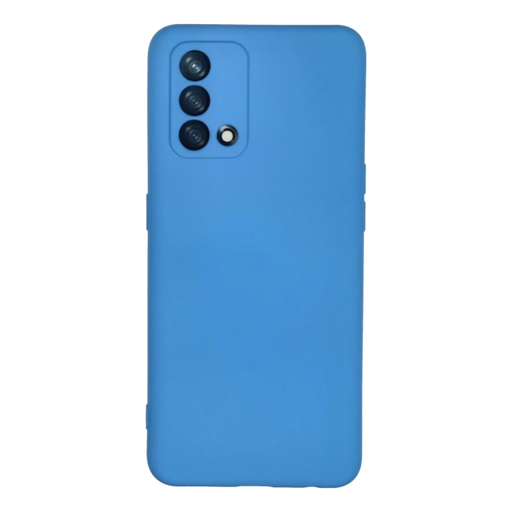 BFS  Oppo A74 4G Kılıf Nano içi Kadife Silikon - Mavi