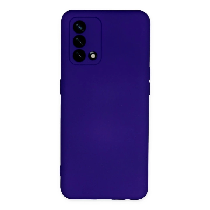 BFS  Oppo A74 4G Kılıf Nano içi Kadife Silikon - Mor