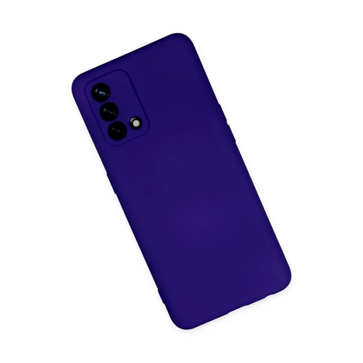 BFS  Oppo A74 4G Kılıf Nano içi Kadife Silikon - Mor