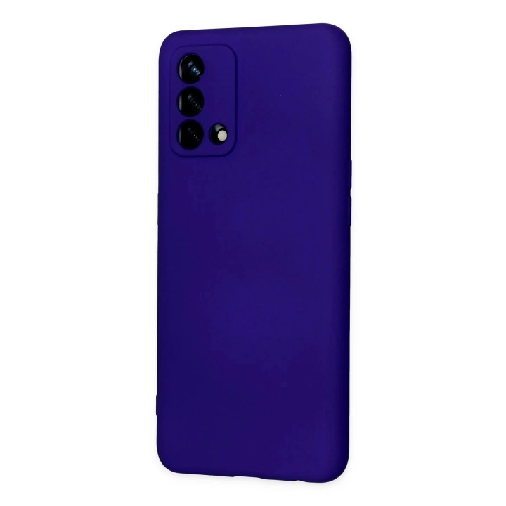 BFS  Oppo A74 4G Kılıf Nano içi Kadife Silikon - Mor