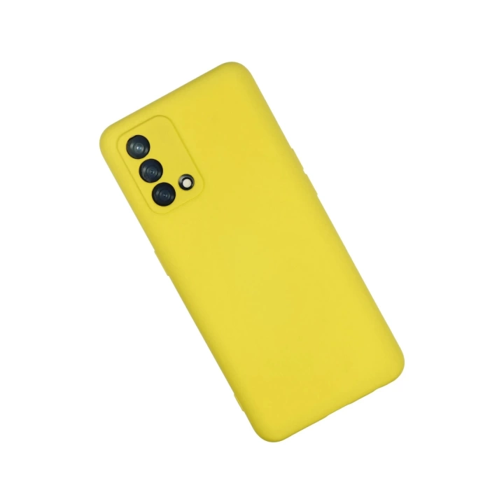 BFS  Oppo A74 4G Kılıf Nano içi Kadife Silikon - Sarı